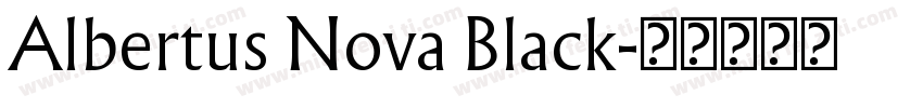 Albertus Nova Black字体转换